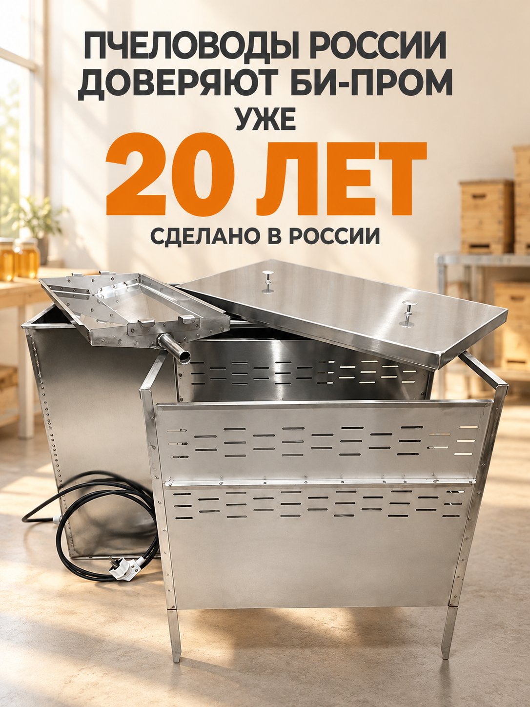  Воскотопка на 6 рамок ЭЛЕКТРИЧЕСКАЯ 